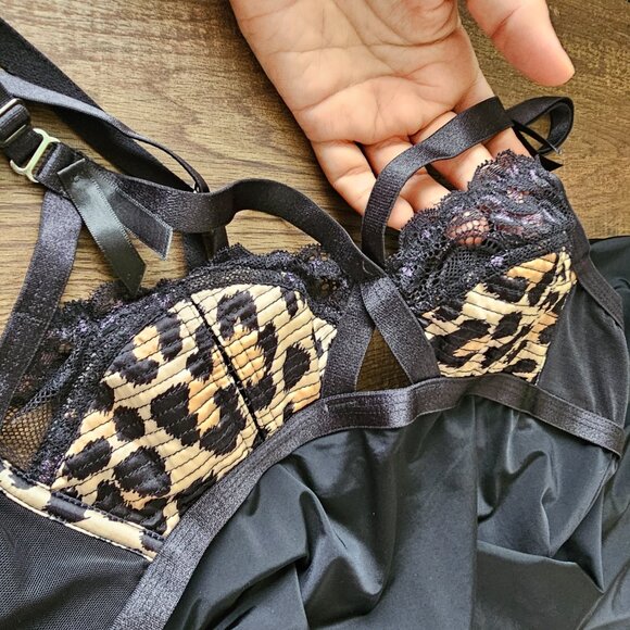 NWT!! Dita Von Teese Madame X Slip/Chemise, S Cheetah - Picture 5 of 11